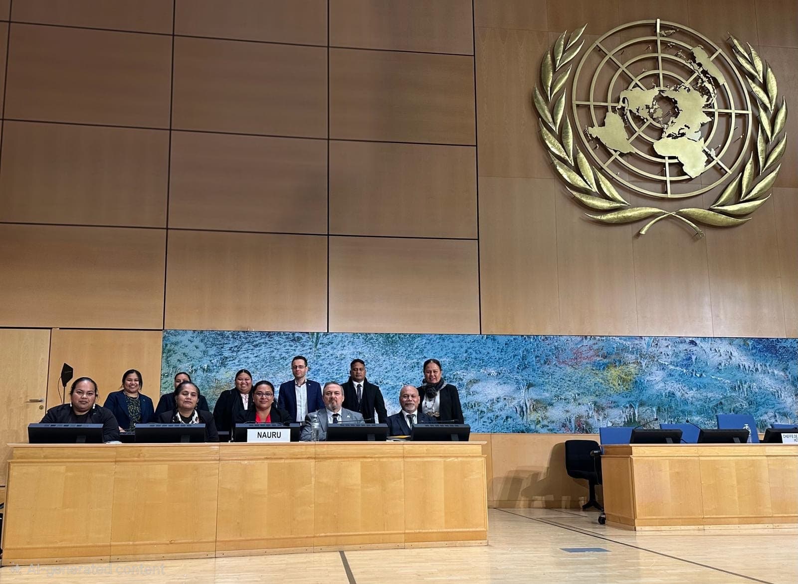 Minister Aingimea leads Naoero’s Universal Periodic Review in Geneva