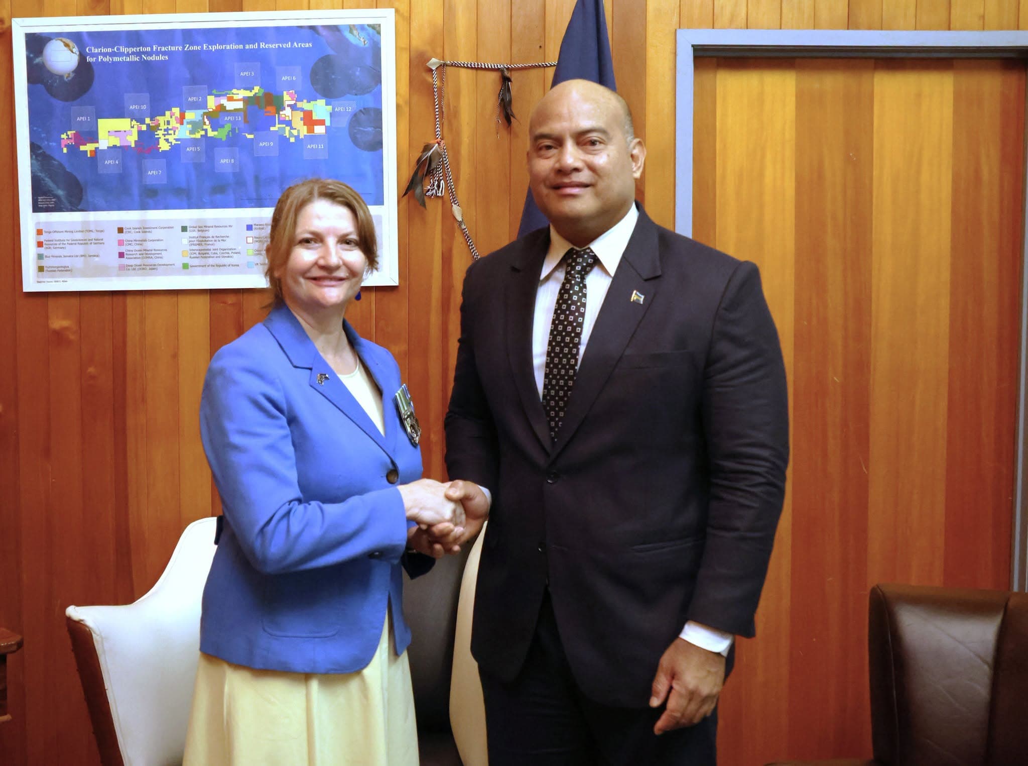 President Adeang welcomes Australia’s new High Commissioner to Naoero