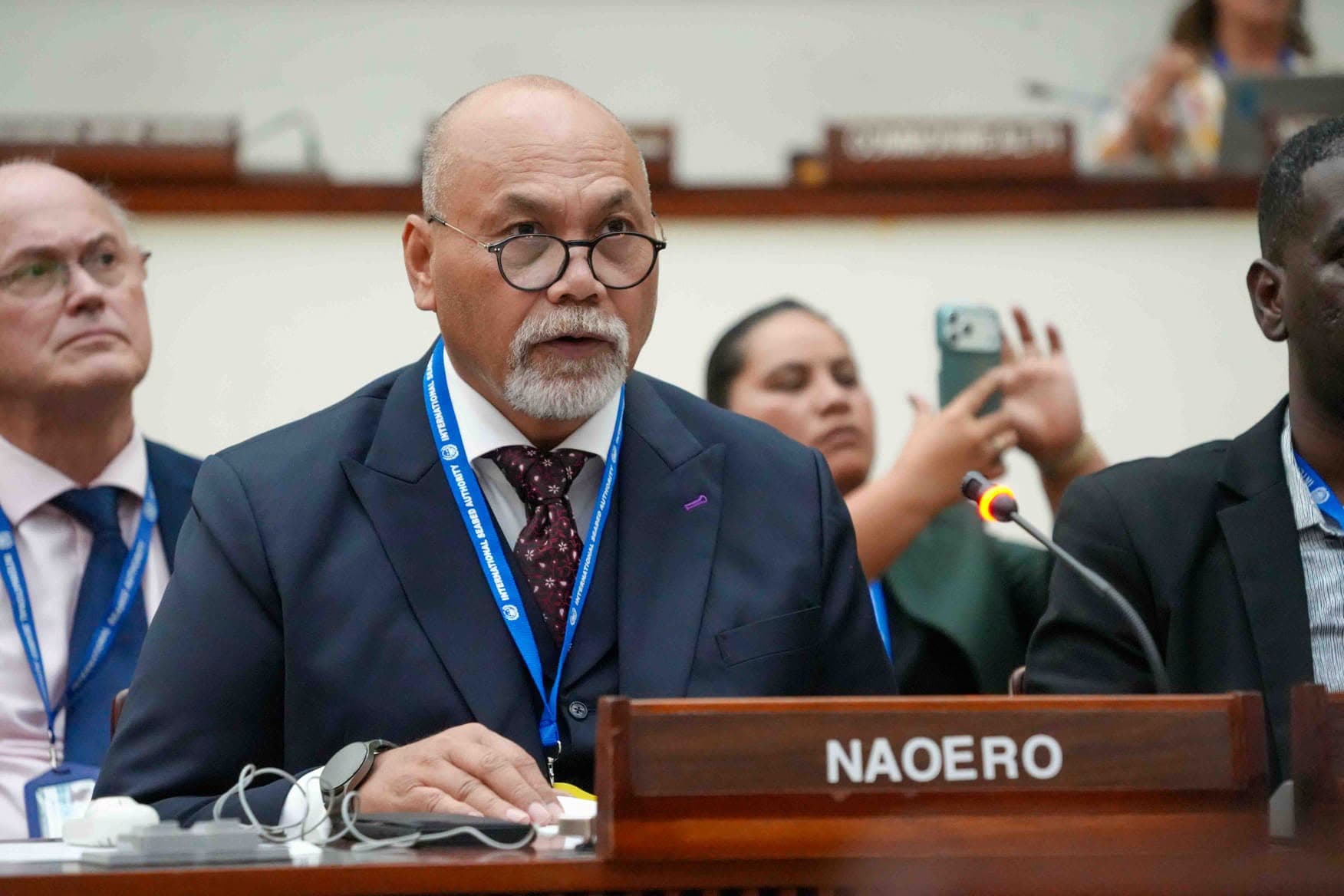 Vice President Aingimea delivers powerful national statement at ISA Assembly
